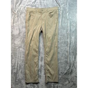 Eddie Bauer Pants‎ Mens 36x34 Travex Tan Outdoor Nylon Blend Stretch Hiking Camp